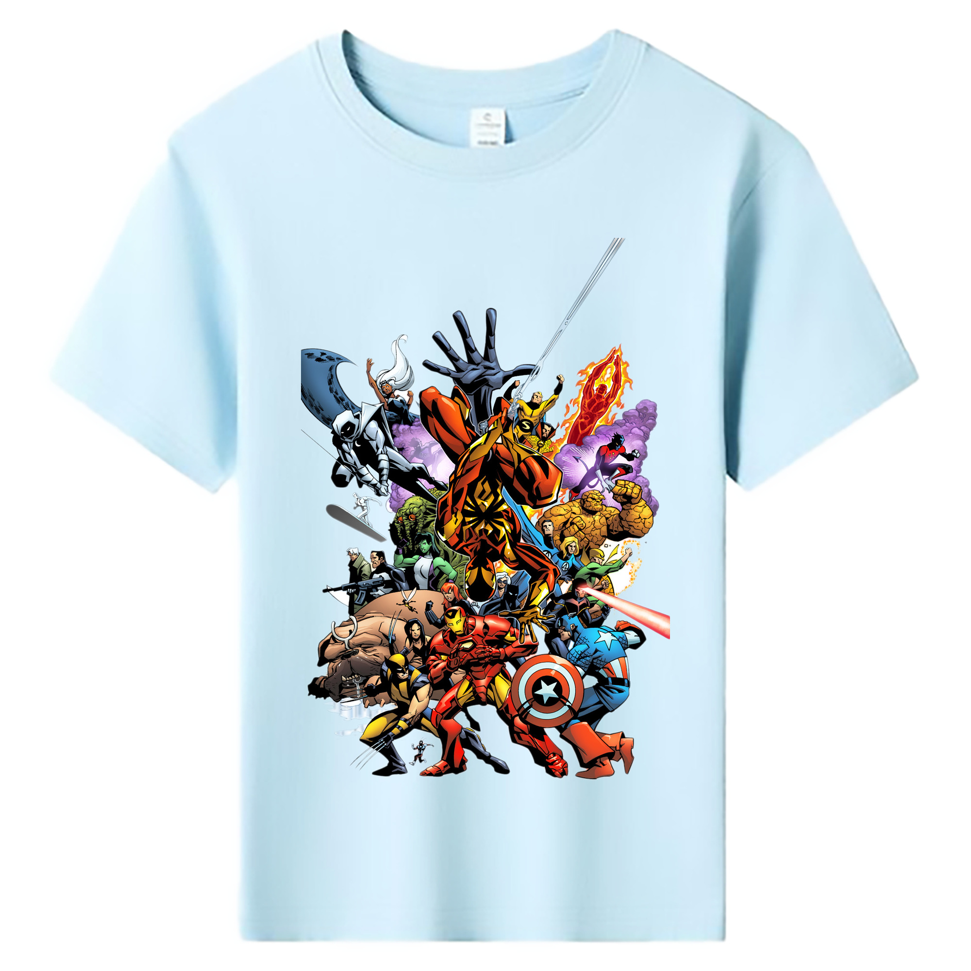 （画像用） アベンジャーズ The Avengers 綿100％キッズTシャツ（フロントプリント）